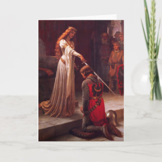 Hyllning - Edmund Blair Leighton (1901) Kort