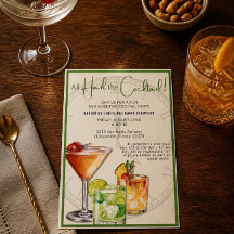 Hyllning till den färgrika cocktailfesten - inbjud