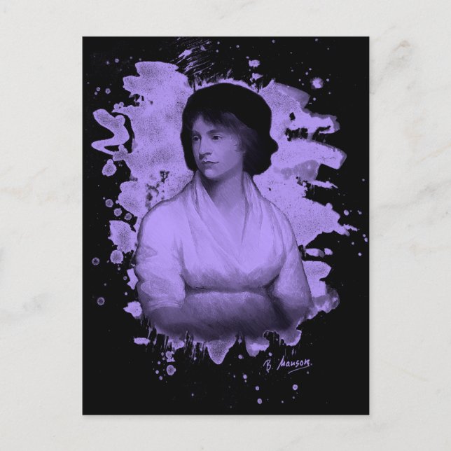 Hyllning till Mary Shelley (Wollstonecraft) Vykort (Framsida)