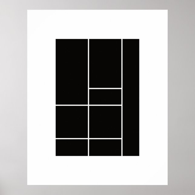 Hyllning till Mondrian 1.1 Poster (Framsidan)
