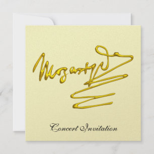Hyllning till Mozart, Gold Signature-konsert Inbjudningar