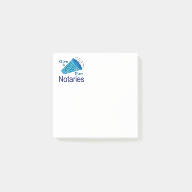 Hyllning till Notarius Publicus Post-it Block (Framsida)