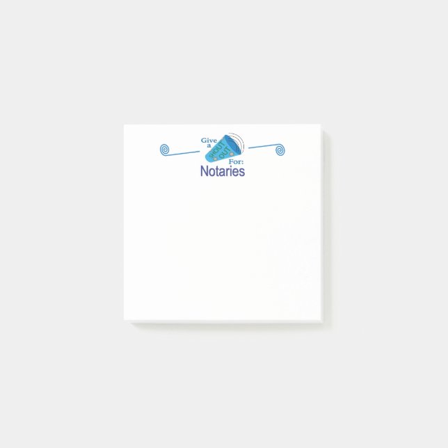 Hyllning till Notarius Publicus Post-it Block (Framsida)