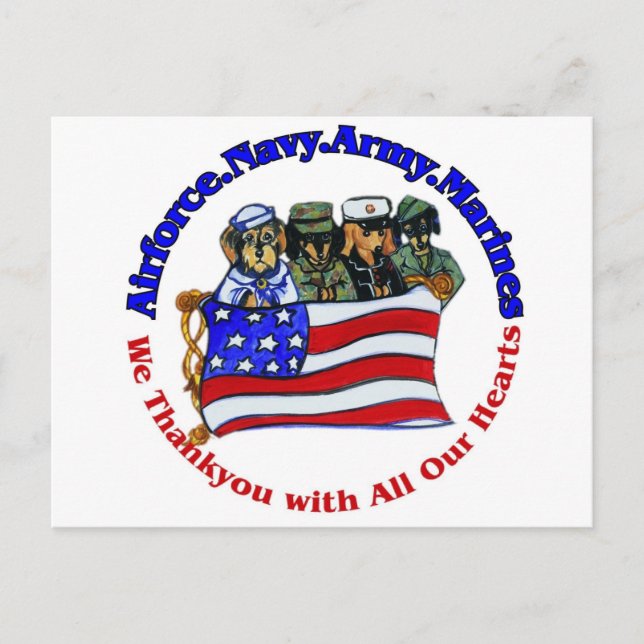 Hyllning till trupperna vykort (Framsida)
