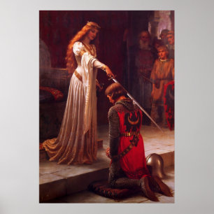 Hyllningen av Edmund Blair Leighton Poster