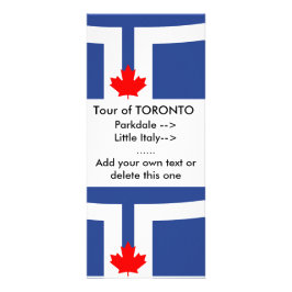 Hyllningskort med Torontos flagga Reklamkort