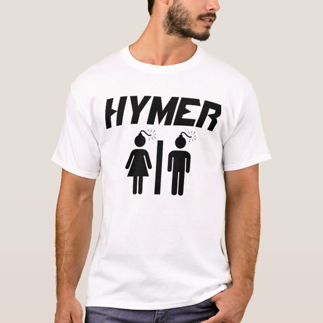 Hymer vit bombarderar tröja (Framsida)