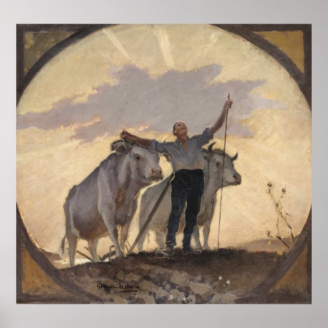 Hymn of the Earth to the Sol, 1892 Poster (Framsidan)