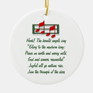 Hymn Ornament "Hark the Herald Änglar Sjunga"