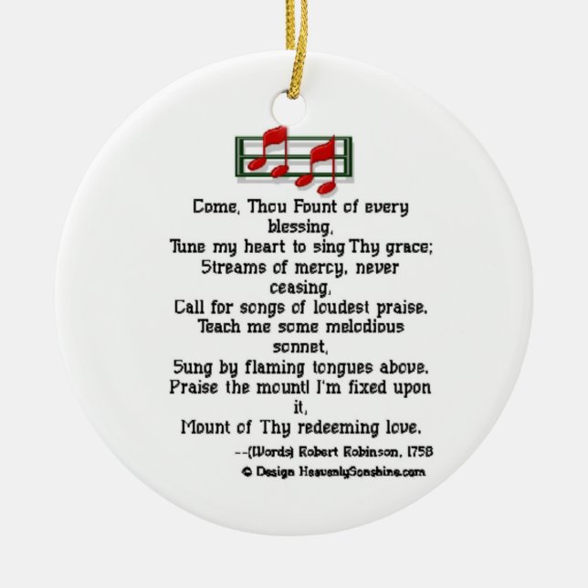 Hymn Ornament Kom Thou Fount (Framsidan)