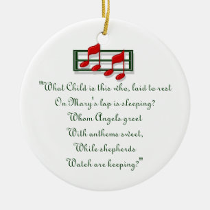 Hymn Ornament "What Child is this?" Jul