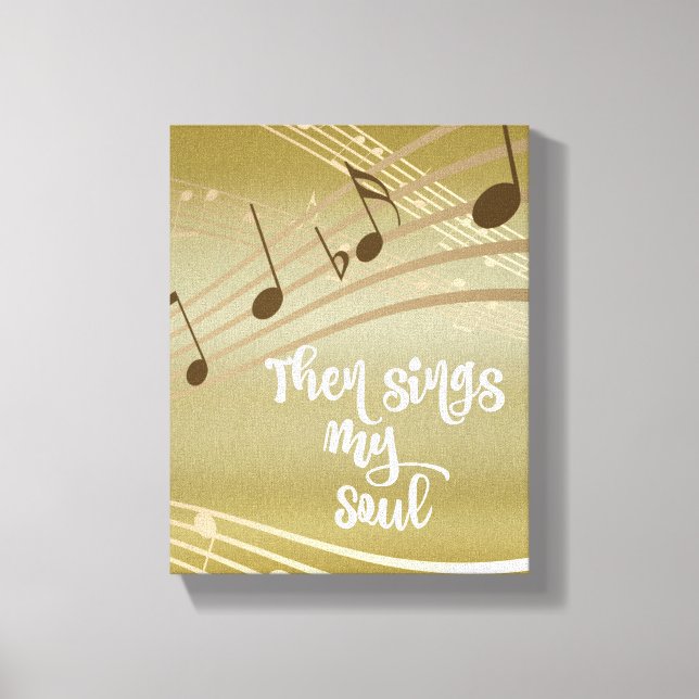 Hymn: sedan Sjungor min Soul-offert Canvastryck (Framsida)