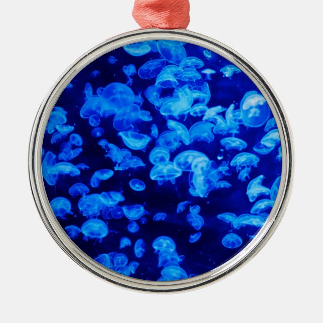 Hymning av maneter (undervattensdjur) julgransprydnad metall (Framsidan)