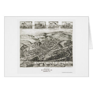 Hyndman panorama- karta för PA - 1906 Hälsningskort