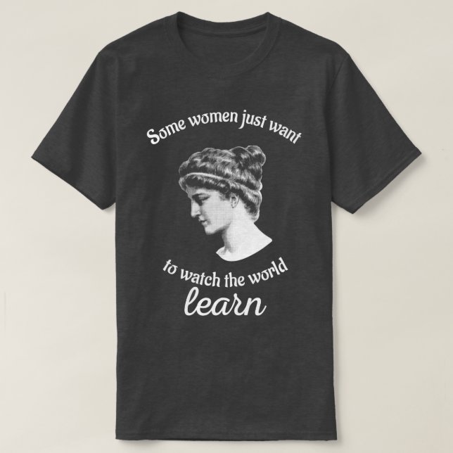 Hypatia vill se världens Lär-filosofi T Shirt (Design framsida)