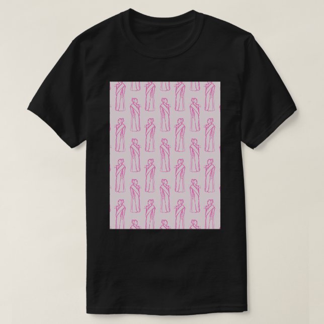 Hypatias Rosa - bakgrund T Shirt (Design framsida)