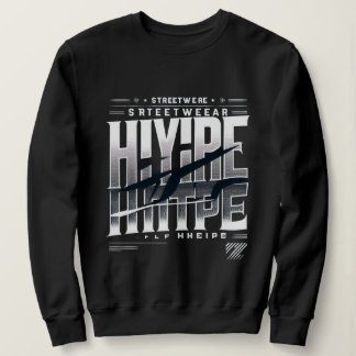 Hype Streetwear Typografi Design – Fet Urban Bla T Shirt
