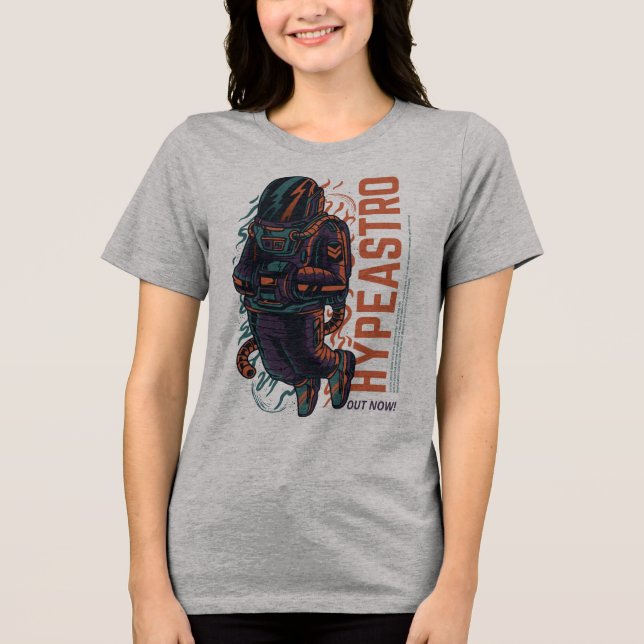 Hyper Astro Space Graphic | Streetwear T Shirt (Framsida)