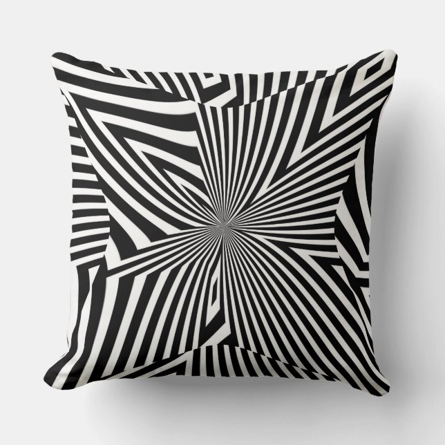 Hyper Black and White Kudde (Framsida)