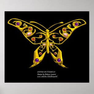 HYPER BUTTERFLY,kolossal storlek Poster