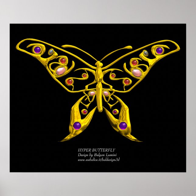 HYPER BUTTERFLY,kolossal storlek Poster (Framsidan)