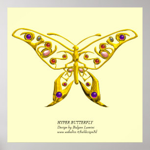 HYPER BUTTERFLY,kolossal storlek Poster