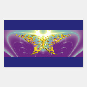 HYPER BUTTERFLY REKTANGULÄRT KLISTERMÄRKE