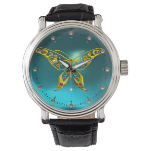 HYPER BUTTERFLY,Teal turkos Blue Armbandsur