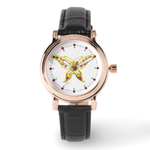 HYPER BUTTERFLY,Vit Armbandsur