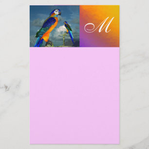 HYPER-DELAR / BLÅARMONOGRAM, rosa Brevpapper