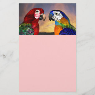 HYPER-DELAR/RED- OCH BLÅARA,rosa Brevpapper