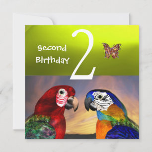 HYPER-DELAR/Second Födelsedagsfest, Gult Inbjudningar