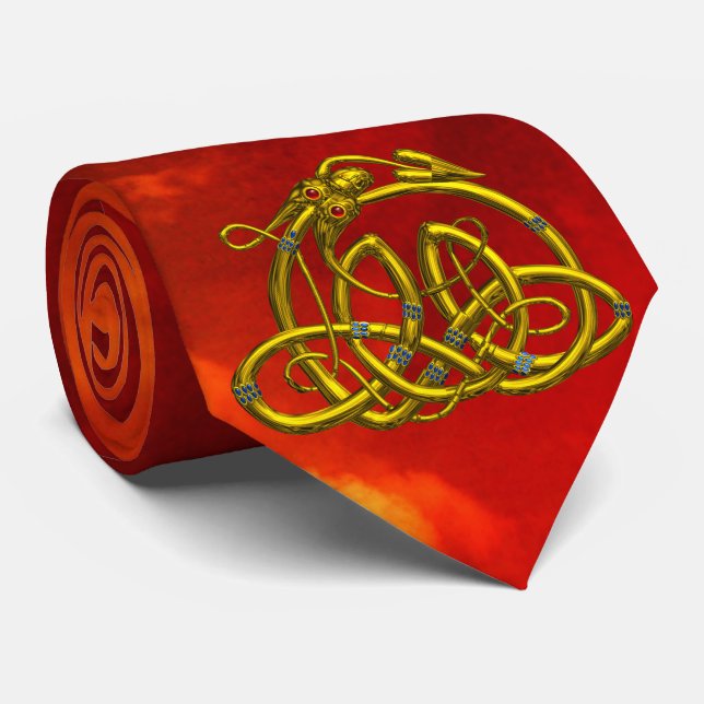 HYPER DRAGON CELTIC KNOTS, Guld Red Slips (Rullad)