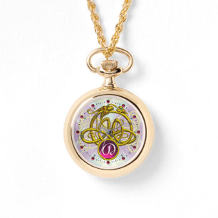 HYPER DRAGON/GULD CELTIC KNOTS GEMSTONE MONOGRAM ARMBANDSUR