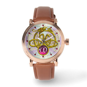 HYPER DRAGON/GULD CELTIC KNOTS GEMSTONE MONOGRAM ARMBANDSUR