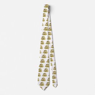 HYPER DRAGON / Guld keltiska knop,Vita Slips