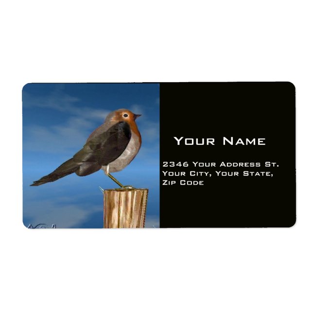 HYPER FÅGLAR/ ROBIN RED BREAST FRAKTSEDEL (Framsidan)