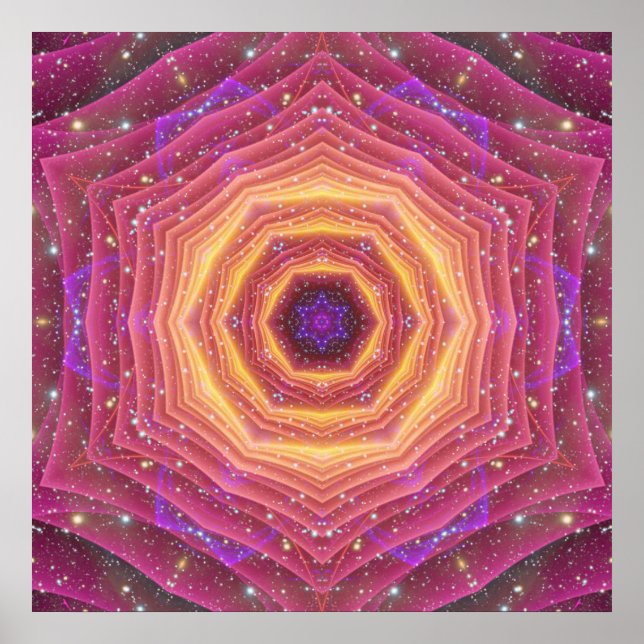 Hyper Grind Mandala Poster (Framsidan)
