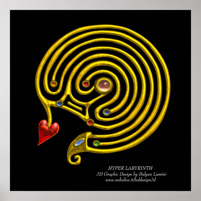 HYPER LABYRINTH POSTER (Framsidan)