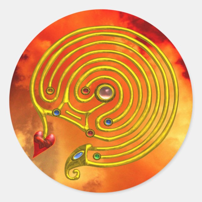 HYPER LABYRINTH RUNT KLISTERMÄRKE (Framsida)