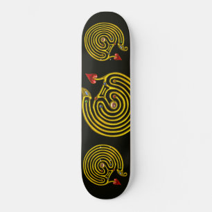 HYPER LABYRINTH, svart Old School Skateboard Bräda 21,6 Cm