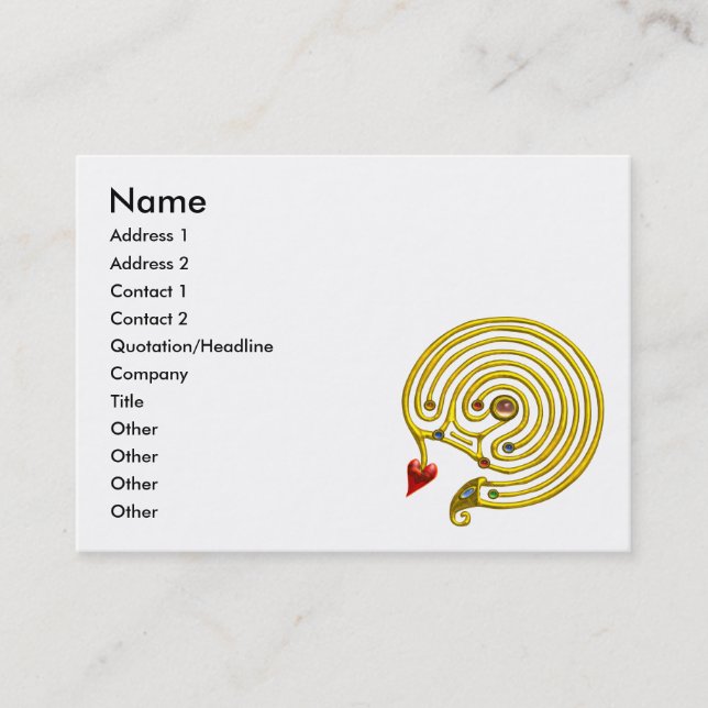 HYPER LABYRINTH VISITKORT (Framsida)