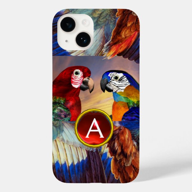 HYPER PARROMS/RED OCH BLUE ARA GEMSTONE MONOGRAM (Baksida)