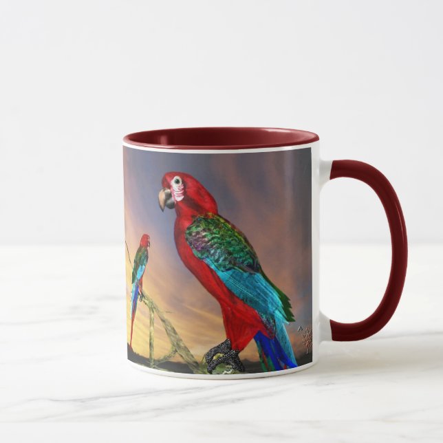 HYPER PARROTS/RED ARA MUGG (Höger)