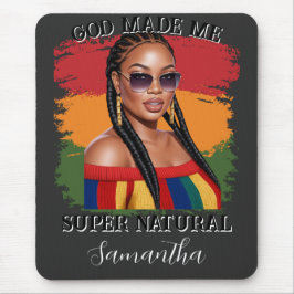 Hyper-realistiska svartsvarta kvinnor, svart histo musmatta