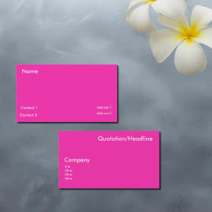 Hyper Rosa Visitkort