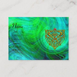 HYPER VALENTINE,blue green yellow Visitkort