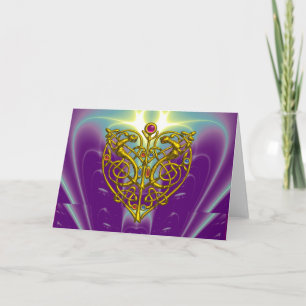 HYPER VALENTINE / Guld Celtic Heart Helgkort