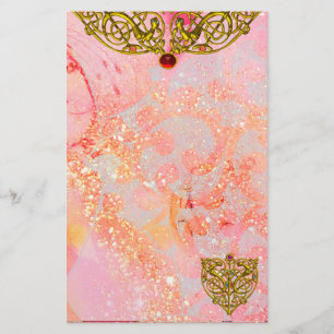 HYPER VALENTINE/GULD CELTIC HEART Ruby Rosa Brevpapper