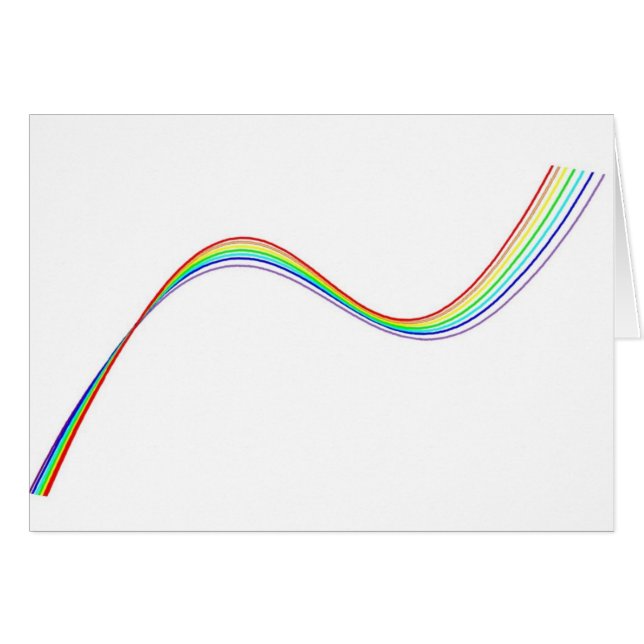 hyperbole arc-en-ciel hälsningskort (Framsidan Horizontal)